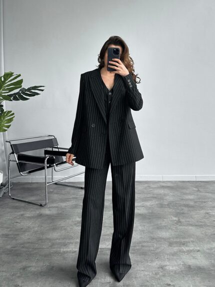 Silah Flay 3 lü Yelekli Blazer Takım